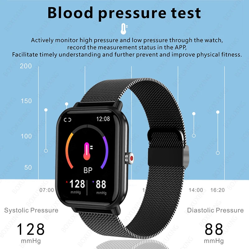 2024 New Smart Watch Men Blood Oxygen Monitoring Sports Fitness Watch Man Woman Body Temperature Monitor Smart Watch For Xiaomi